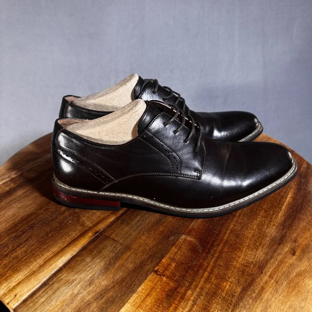 Bruno Marc Prince-16 Mens Dark Brown Derby Dress Shoes Size‎ 10 Brogue Detail